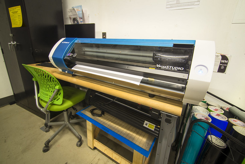 Image of the Roland VersaStudio BN-20 Vinyl Printer in the IMRC Center's Prototyping Lab